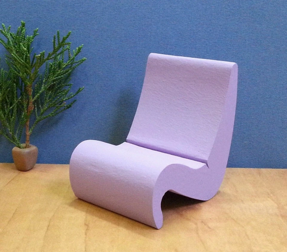 Amoebe Iconic Chair,Contemporary Dollhouse Modern Furniture,Mini Replica, Scaled - Image 3 of 4