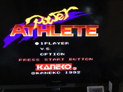 Jeu Vidéo Power Athlete - Sega Megadrive (JAP) - Cartouche T-33033 - Très Bon état 1992