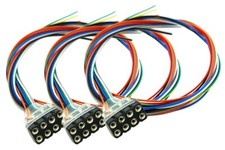 DCC Concepts  8 Pin Female Decoder Mate Harness  3 Pack  DCD-8PDM.3