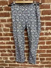 Uniqlo Womens Blue Floral Pattern Pants Size Medium