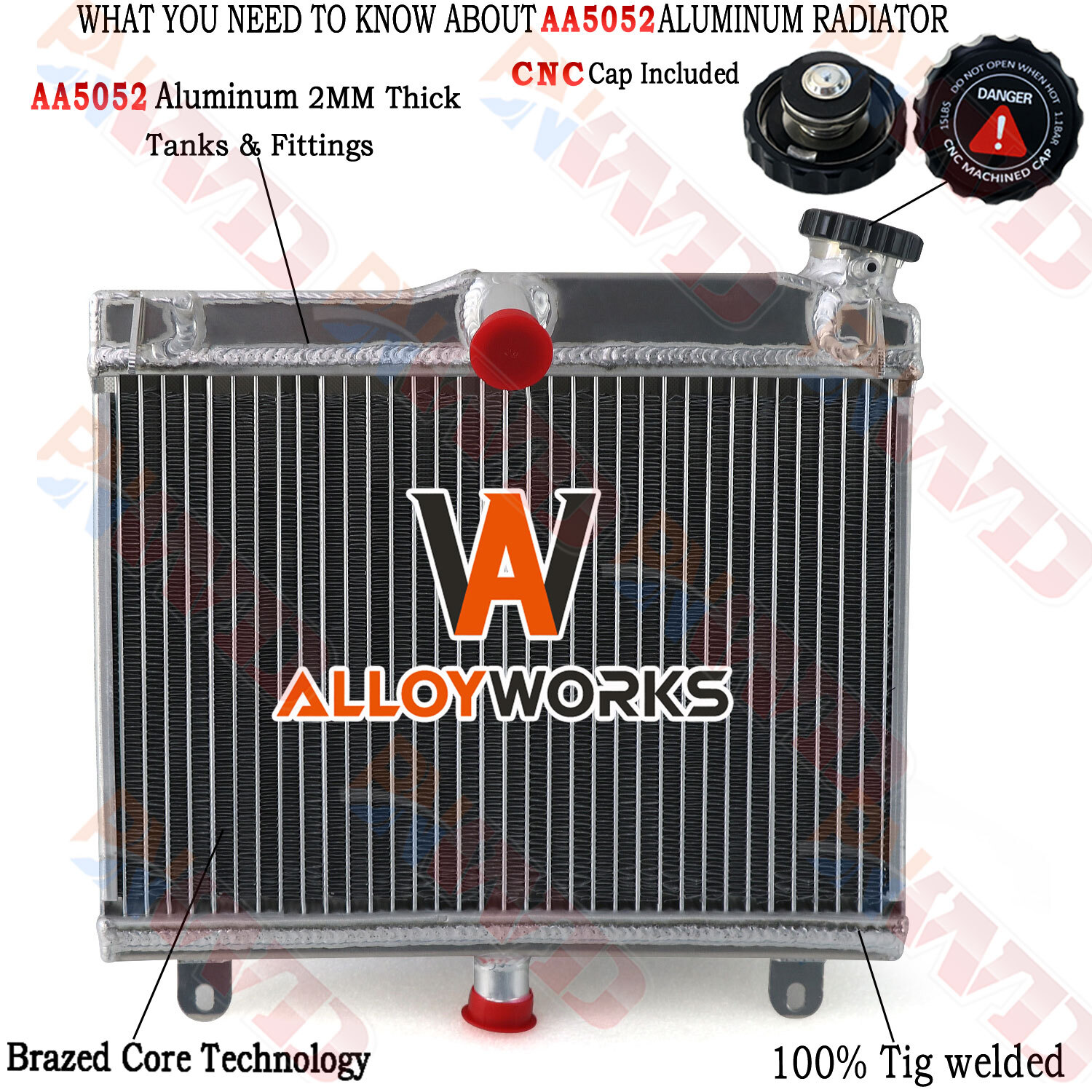 Aluminum Racing Radiator For 1984-1987 1985 Suzuki RG400 RG500 RG 400 RG 500