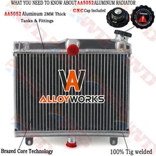 Aluminum Racing Radiator For Suzuki RG400 RG500 RG 400 RG 500 1984-1987 1985 86