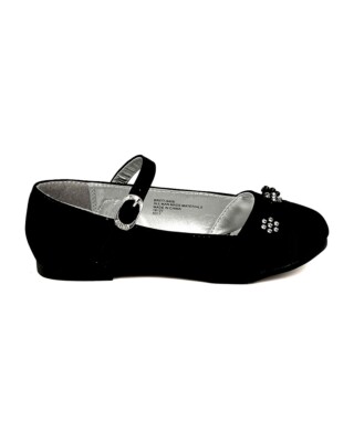 NEW BIG GIRLS 9 TO 4 LITTLE ANGEL BLACK SUEDE DRESS SHOE ON SALE NICE QUALITY