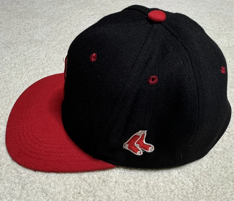 Boston Red Sox Hat Adult SnapBack Blue Red Logo MLB Baseball - Image 3 of 4