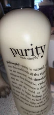 New Sealed Philosophy Purity Made Simple One Step Facial Cleanser w/Pump 32 oz
