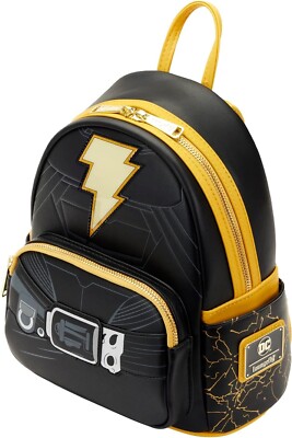 Loungefly Black Adam Lightup Backpack with Matching Wallet Loungefly Black Adam Light Up Cosplay Mini Backpack | eBay main image 3