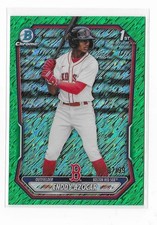 2026 Bowman Chrome Enddy Azocar 1st Bowman Green Shimmer #D 07/99 BCP-23 Red Sox