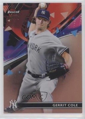 2021 Topps Finest Rose Gold Refractor /75 Gerrit Cole #58 aw2