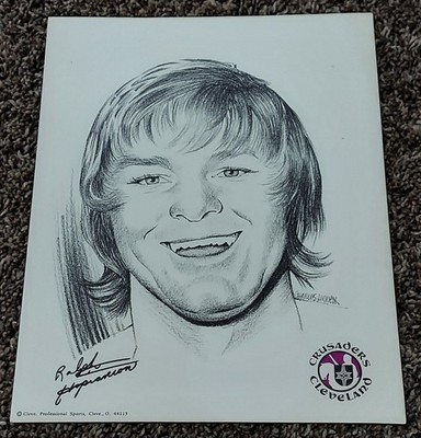 1972-73 Linnett Cleveland Crusaders (WHA) Ralph Hopiavouri