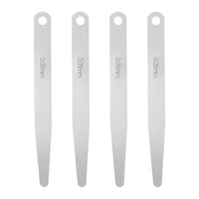 4pcs Metric Thickness Feeler Gauge 0.05mm Single Blade Tapered Feeler Gauge