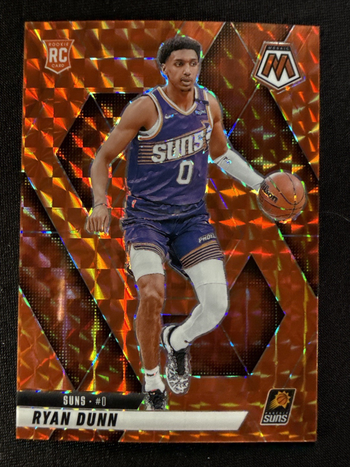 Ryan Dunn Rookie Card RC 2024-25 Mosaic Basketball Orange Mosaic /249 #233