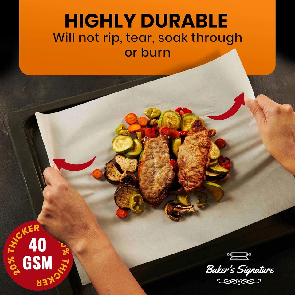 Hojas de papel pergamino antiadherente precortado de alta resistencia 220 piezas 12X16 pulgadas Foto 4 de 4