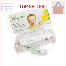 BABY-VAC Clinically Tested Baby Nasal Aspirator - Vacuum-Powered Nose Sucker wit