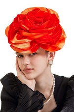Women's Flower Fascinator Hat for Tea Party Wedding Church Cocktail Event