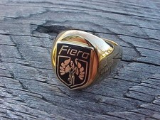 1984-1988 Pontiac Fiero Logo Gold Chrome Ring Size 12 Nos High Quality Class