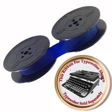 BLUE Ink Typewriter Ribbon for a 1935-43 Royal De Luxe Auto Reverse Eyelets