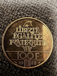 Monnaie France 100 Francs Argent Cérès 1988
