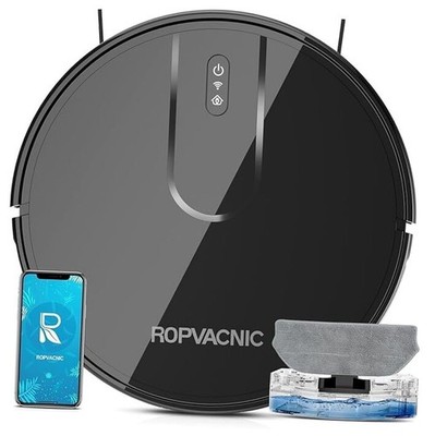 ROPVACNIC Robot Vacuum Cleaner Robot Vacuum and Mop Combo with 5200Pa Suction,