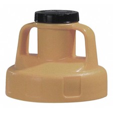 Oil Safe 100200 Utility Lid, W/2 In Outlet, Hdpe, Beige
