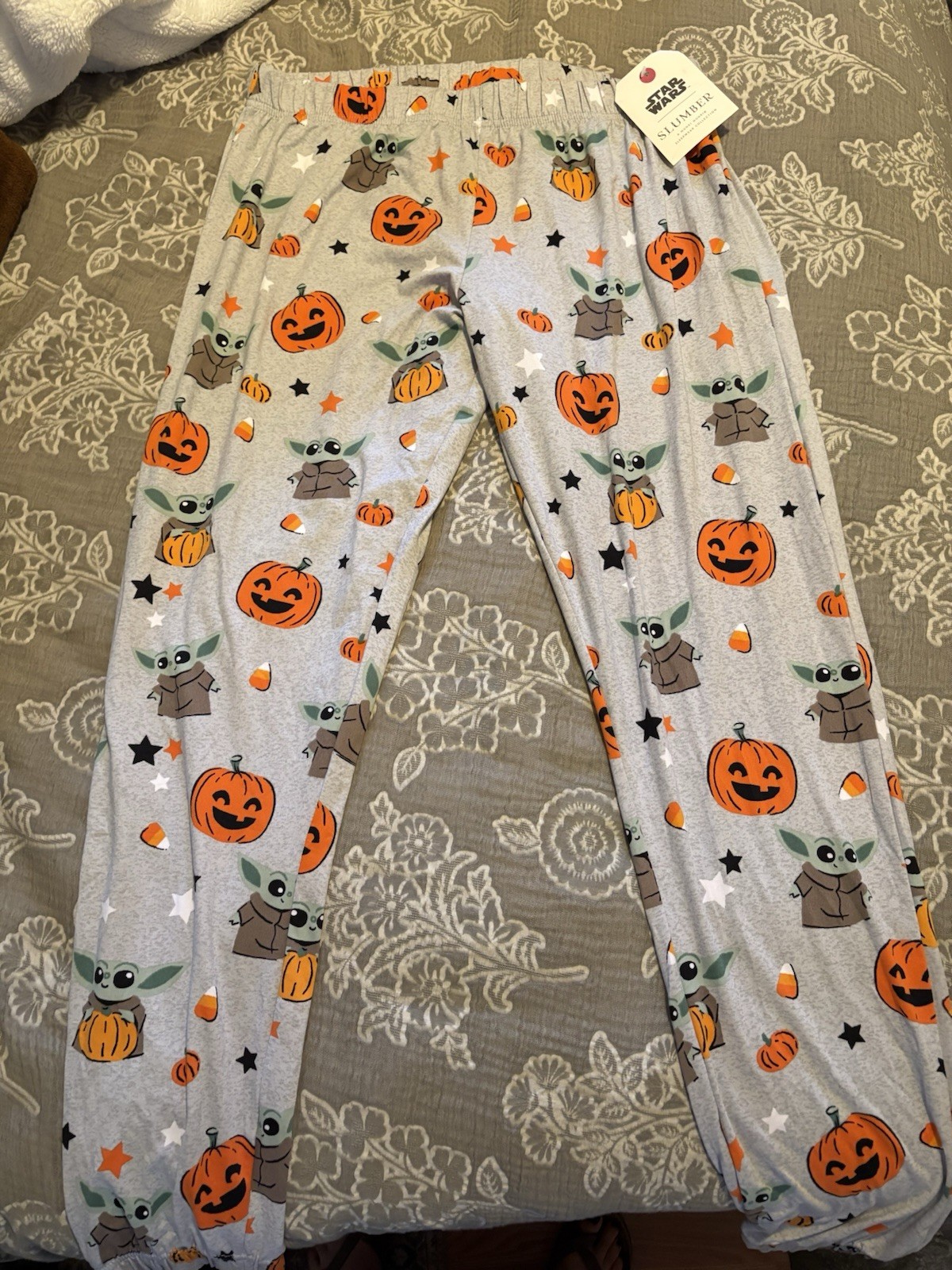 Star Wars Slumber Womens Halloween Yoda Pajama Pants Jogger Size M
