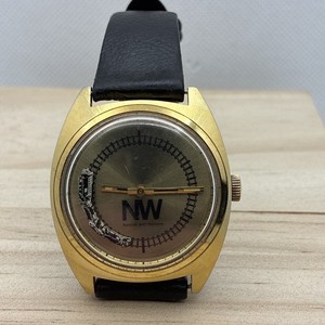 Vintage Manual Wind Norfolk & Western Railroad Moving Train Watch 70’s 80’s 1318