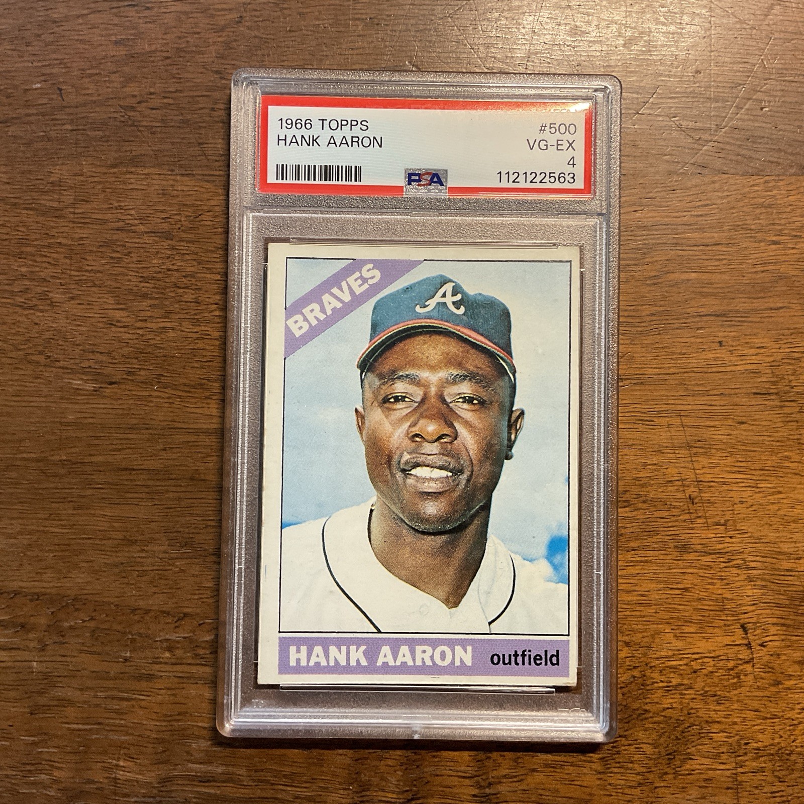 1966 Topps - Hank Aaron #500 PSA 4 VG-EX Atlanta Braves HOF