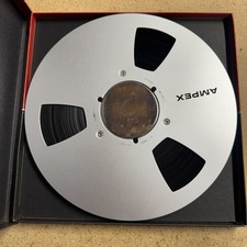 USED Ampex 1/4" tape 10.5 METAL REEL TO REEL 8