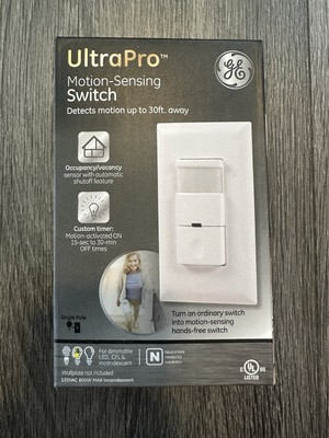 #ad GE Motion Sensing Switch with Automatic Shut Off Feature White $25.00