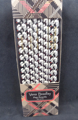Vera Bradley Pup Pencils~ Scottie Dogs~ Retired Pack of 8 Unopened