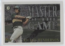 1996 Topps Masters of the Game Rickey Henderson #MG6 HOF s1i