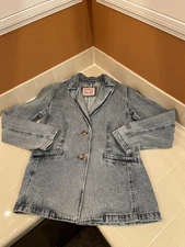 Levi’s Jean Blazer, Women’s M, Light Blue, NEW WO TAGS, Never Worn