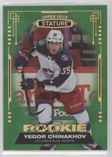2021-22 Upper Deck Stature Rookies Green 41/149 Yegor Chinakhov #106 0q3