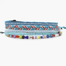 Luxury Mykonos Full Stack Boho Bracelet (Set of 5 Handmade Island Bracelets)