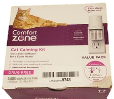 COMFORT ZONE Value Kit 3 Cat Calming Diffusers & 6 Refills, Cat Pheromones
