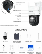 REOLINK Trackmix LTE 4G Security Camera 4K Wireless Solar Battery Camera Outdoor