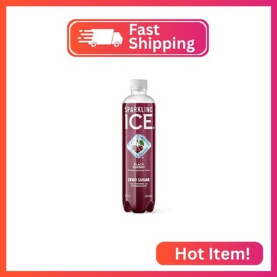 Sparkling Ice, Black Cherry Sparkling Water, Zero Sugar Flavored Water, with Ant