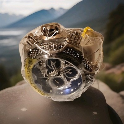 Invicta 53mm Reserve Venom Swiss Chrono Blue Dragon Silver