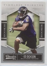 2010 Panini Classics Rookie Timeless Tributes Silver 36/100 Ed Dickson #137 yj7