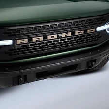 21-23 Ford Bronco OEM Grille Bronze BRONCO Lettering Overlay Kit M1447BLBR