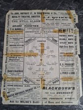 Chester v Barrow programme.  21/3/1913  Lancashire Combination