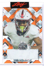 Leaf Metal Draft JALEN TOLBERT 1 of 1 Pre Production Unsigned Proof Rookie card