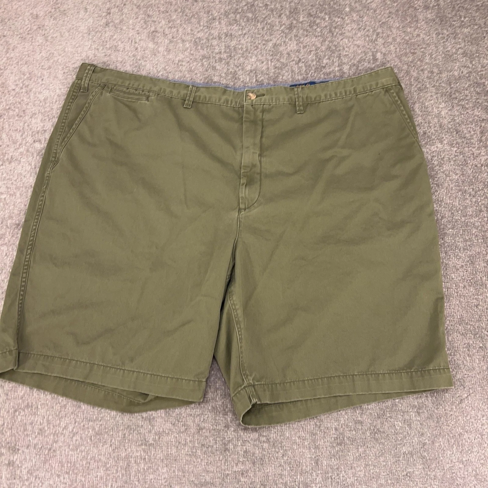 Polo Ralph Lauren Shorts Mens 50B BIG Green Classic Fit 10" Chino Cotton Twill
