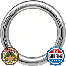 THREENEST 1000pcs 10mm 16 Gauge Stainless Steel Jump Rings Unwelded