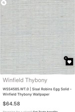 Robins Egg Sisal Grasscloth Wallpaper