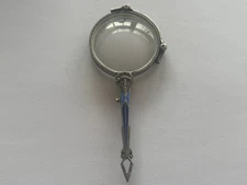 Antique Russian Enamel Metal Theatre Lorgnette