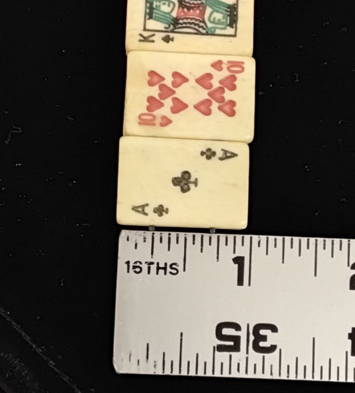 Bone Beaded Bracelet Rectangular Card Beads Vinta… - image 9