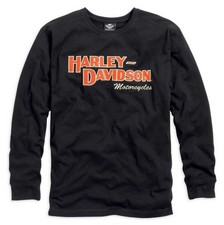 Harley Bar & Shield Long Sleeve T-Shirt schwarz in M/L/XL/XXL für HD Biker