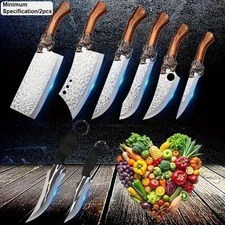 268PC Stainless Steel Kitchen Knife Sets Professional Chef Boning Camping