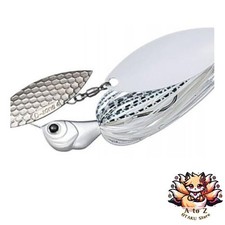 NEW Evergreen Spinnerbait D-Zone Double Willow Leaf 3/4oz Super White #04