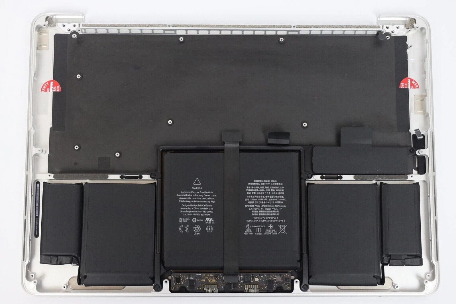 MacBook Pro 13" A1502 Early 2015 Top Case Palmrest w/ Battery Keyboard - Grade A